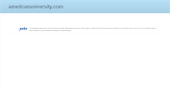 Desktop Screenshot of americanuniversity.com